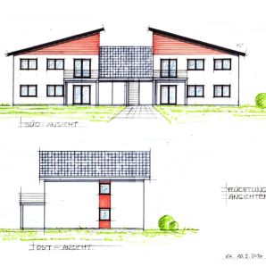 Planungen - Neubau Massivholzbau bei Bielefeld