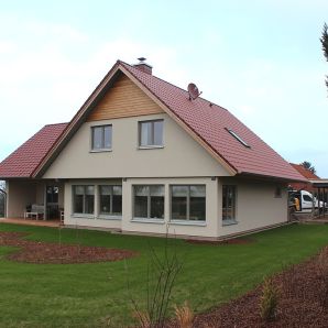 Massivhaus mit Carport bei Hannover Fertiggestellt