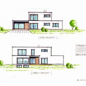 Planungen - Ersatzhaus Massivholzhaus in Herten
